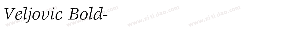 Veljovic Bold字体转换